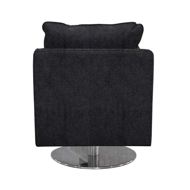 Hannity Swivel Chair - Black Stone