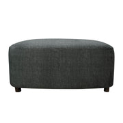 Isabella Ottoman - Polished Pewter