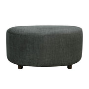 Isabella Ottoman - Polished Pewter