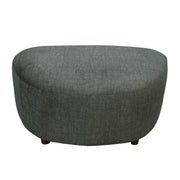 Isabella Ottoman - Polished Pewter