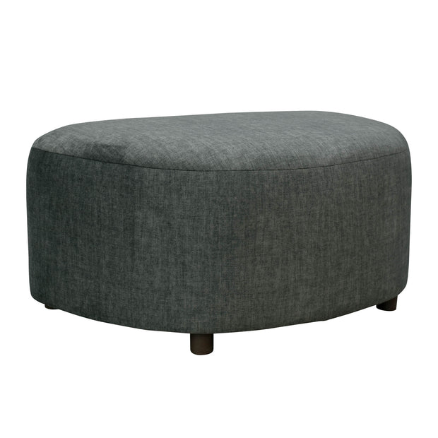 Isabella Ottoman - Polished Pewter