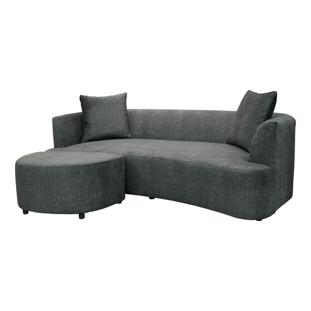 Isabella Sofa - Polished Pewter