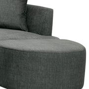 Isabella Sofa - Polished Pewter