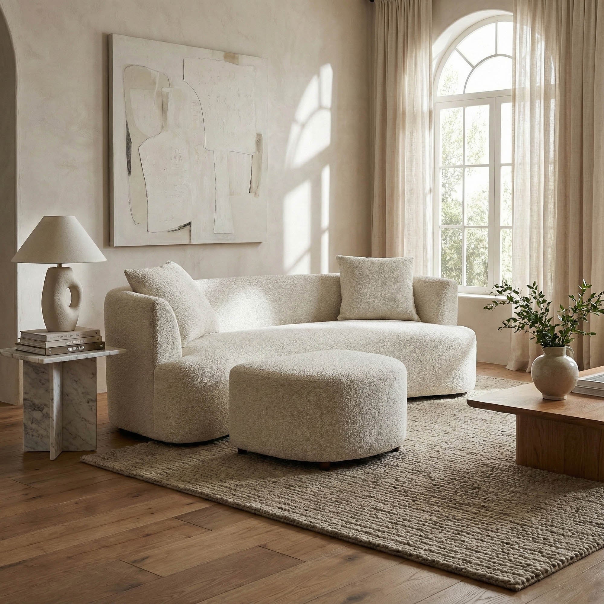 Isabella Sofa - Cream Weave – LH Home