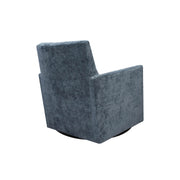 Riley Swivel Club Chair - Aqua Chenille