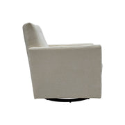 Riley Swivel Club Chair - Ivory Tweed