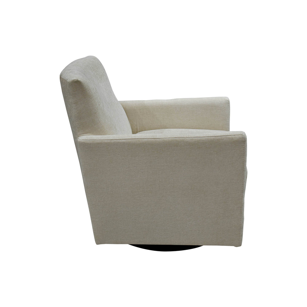 Riley Swivel Club Chair - Ivory