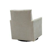 Riley Swivel Club Chair - Ivory Tweed