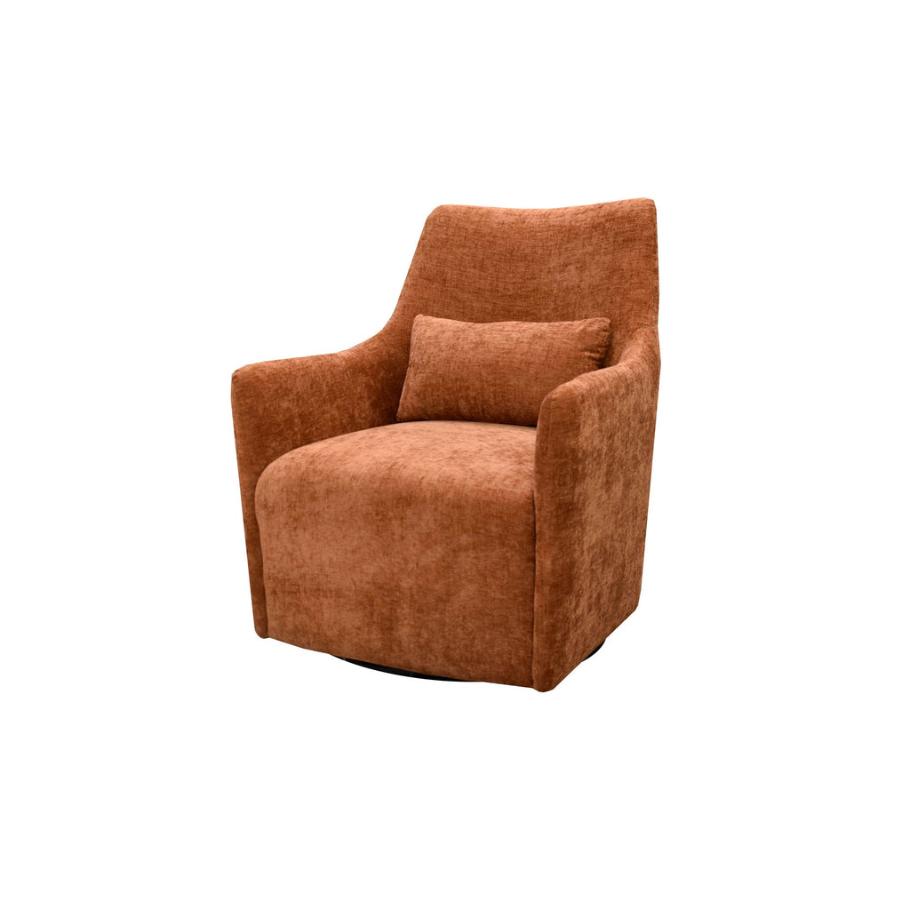 Lilith Swivel Chair - Brick Chenille – LH Home