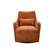 Lilith Swivel Chair - Brick Chenille