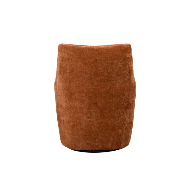 Lilith Swivel Chair - Brick Chenille