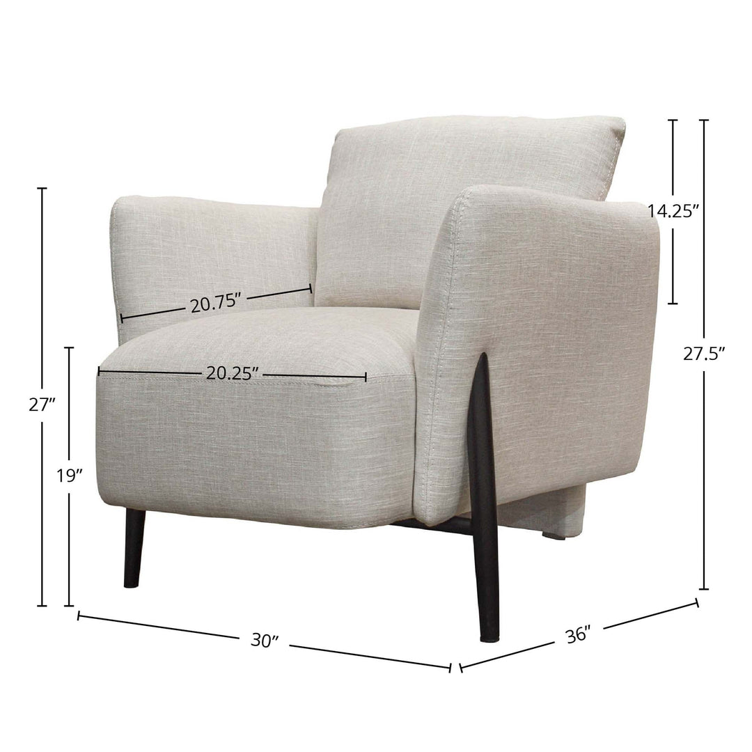 Beaux Club Chair - Natural Blend
