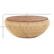 D-Bodhi Wave Coffee Table - Large/ Natural