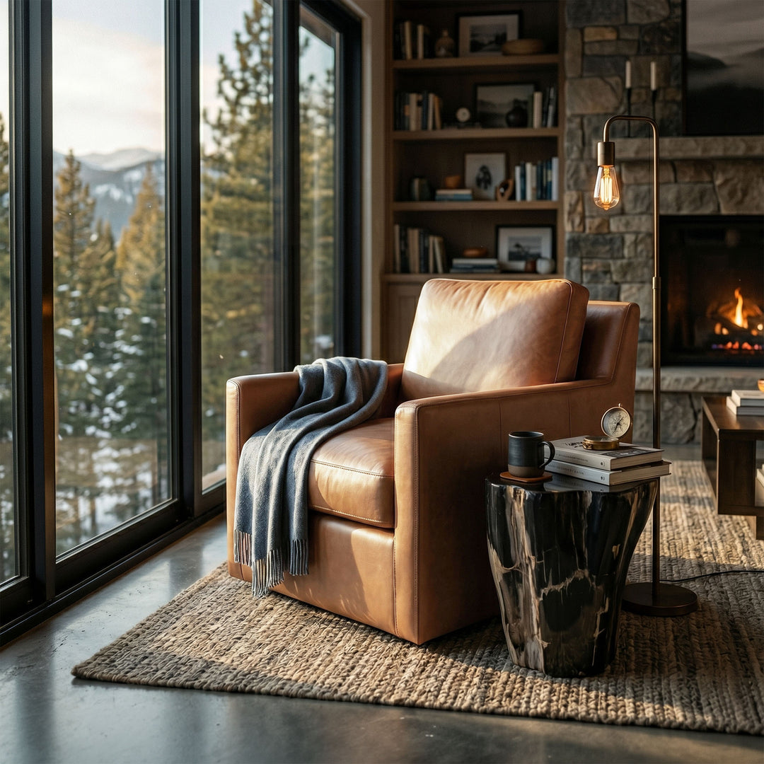 Europa Swivel Glider - Latte