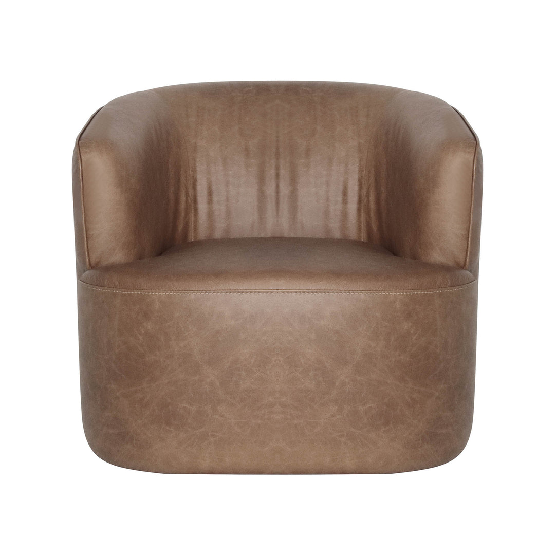 Fireside Swivel Club Chair - Antique Sienna