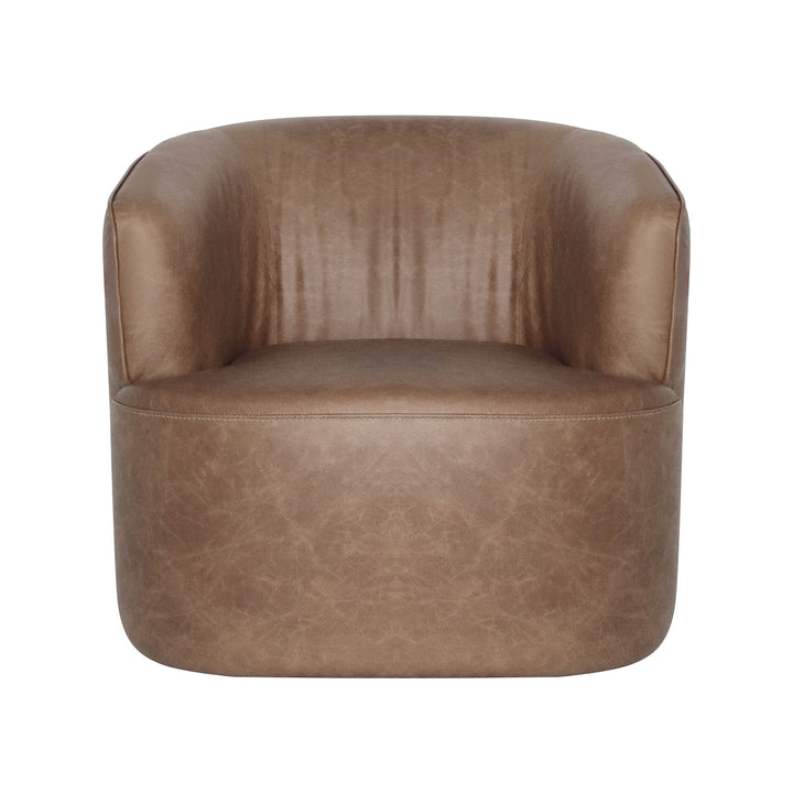 Fireside Swivel Club Chair - Antique Sienna
