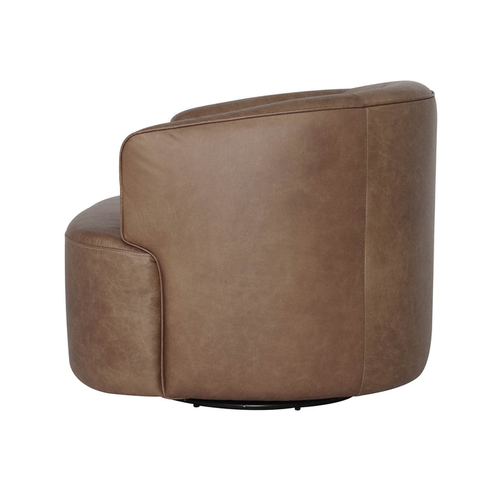 Fireside Swivel Club Chair - Antique Sienna