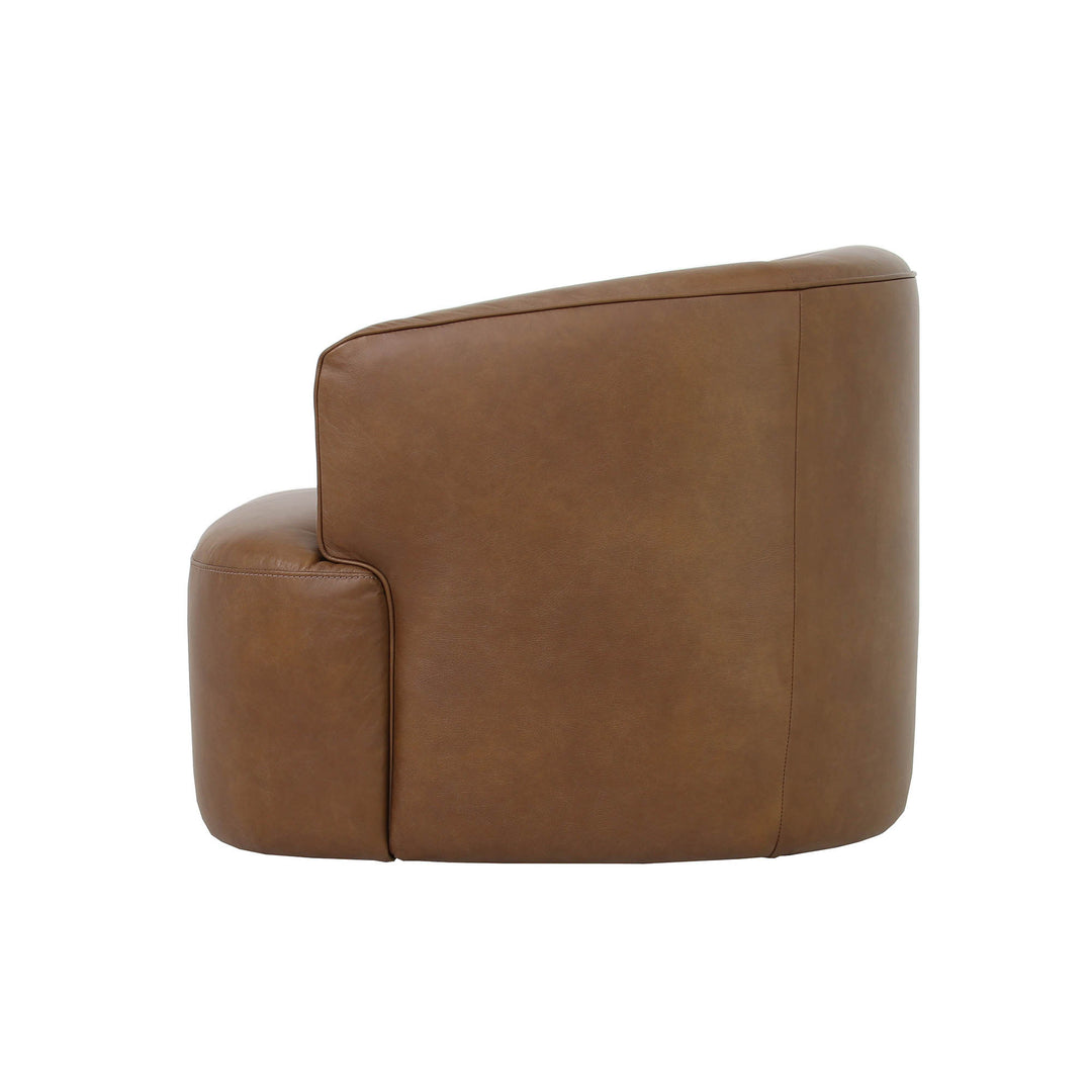 Fireside Swivel Club Chair - Antique Sienna