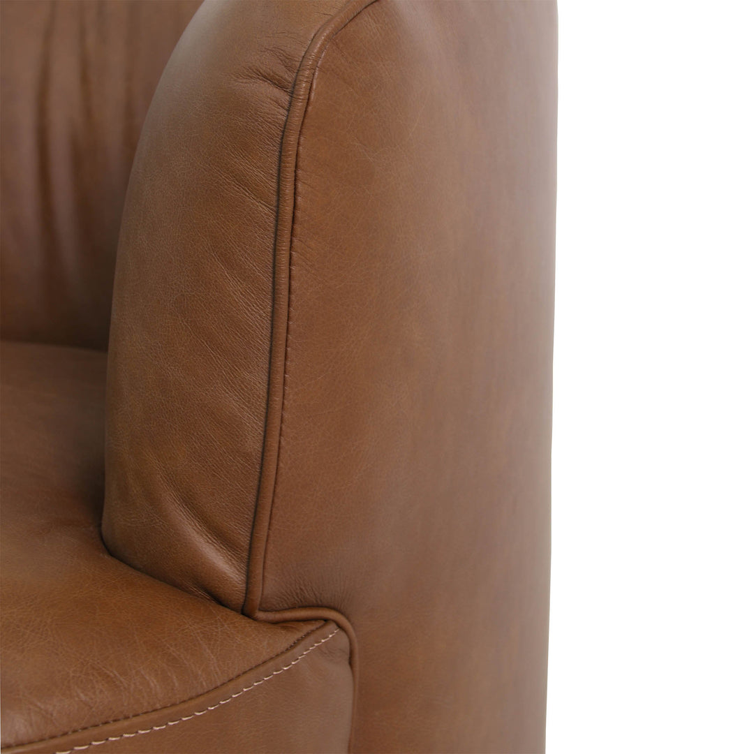 Fireside Swivel Club Chair - Antique Sienna