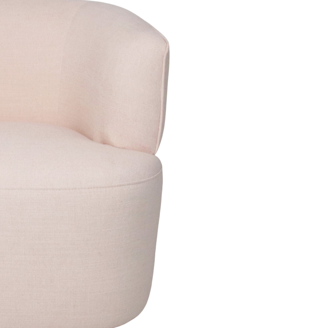 Fireside Swivel Club Chair - Blush