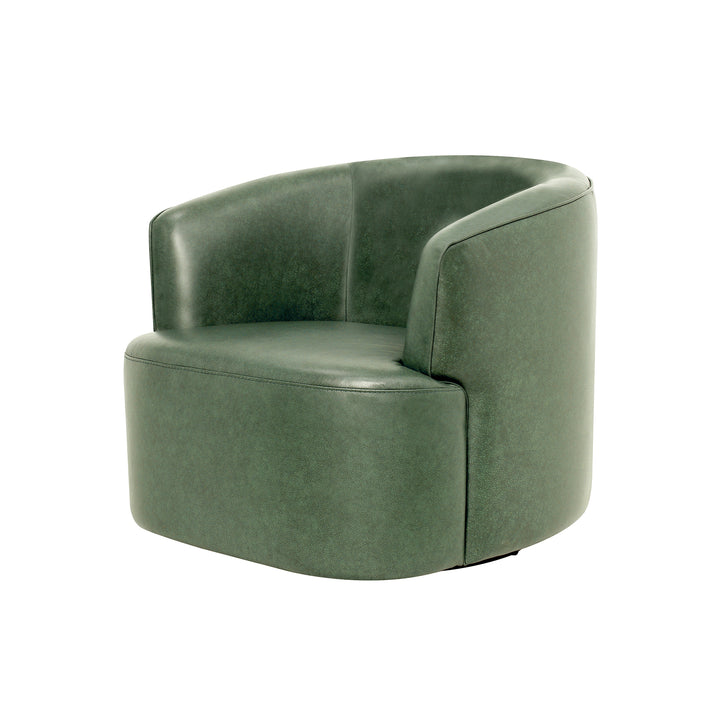 Fireside Swivel Club Chair - Forest Green