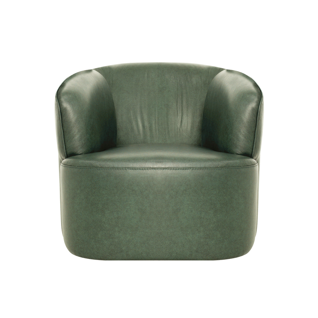 Fireside Swivel Club Chair - Forest Green