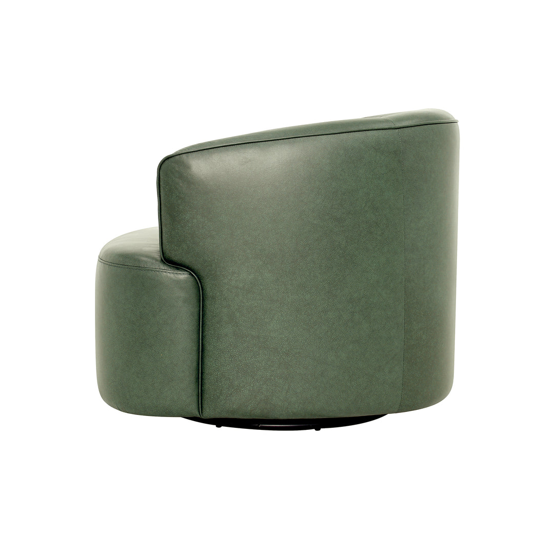 Fireside Swivel Club Chair - Forest Green