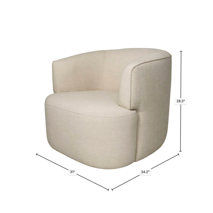Fireside Swivel Club Chair - Tuscan Oatmeal