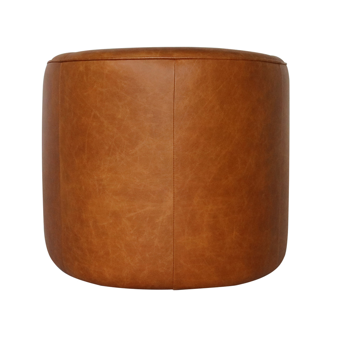 Fireside Swivel Club Chair - Saddle