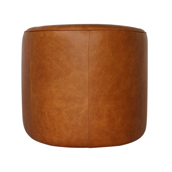 Fireside Swivel Club Chair - Saddle