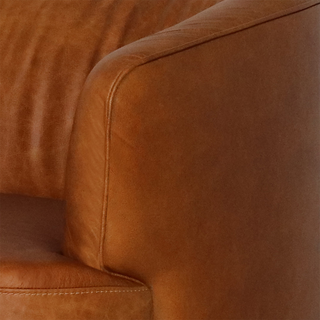 Fireside Swivel Club Chair - Saddle