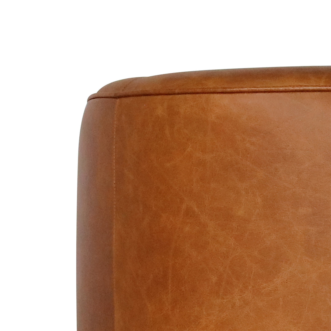 Fireside Swivel Club Chair - Saddle