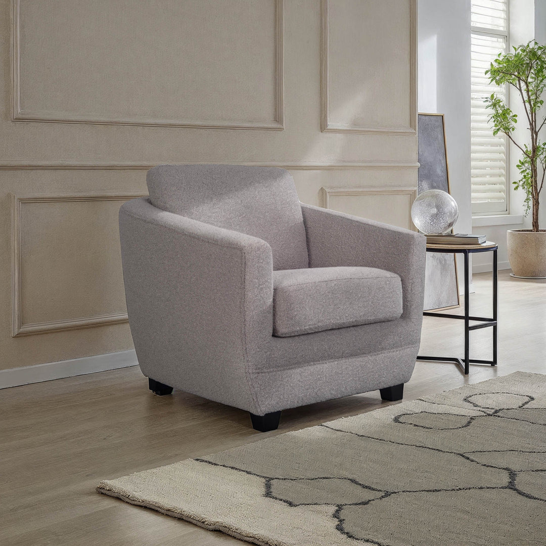 Baltimo Club Chair - Boucle Grey