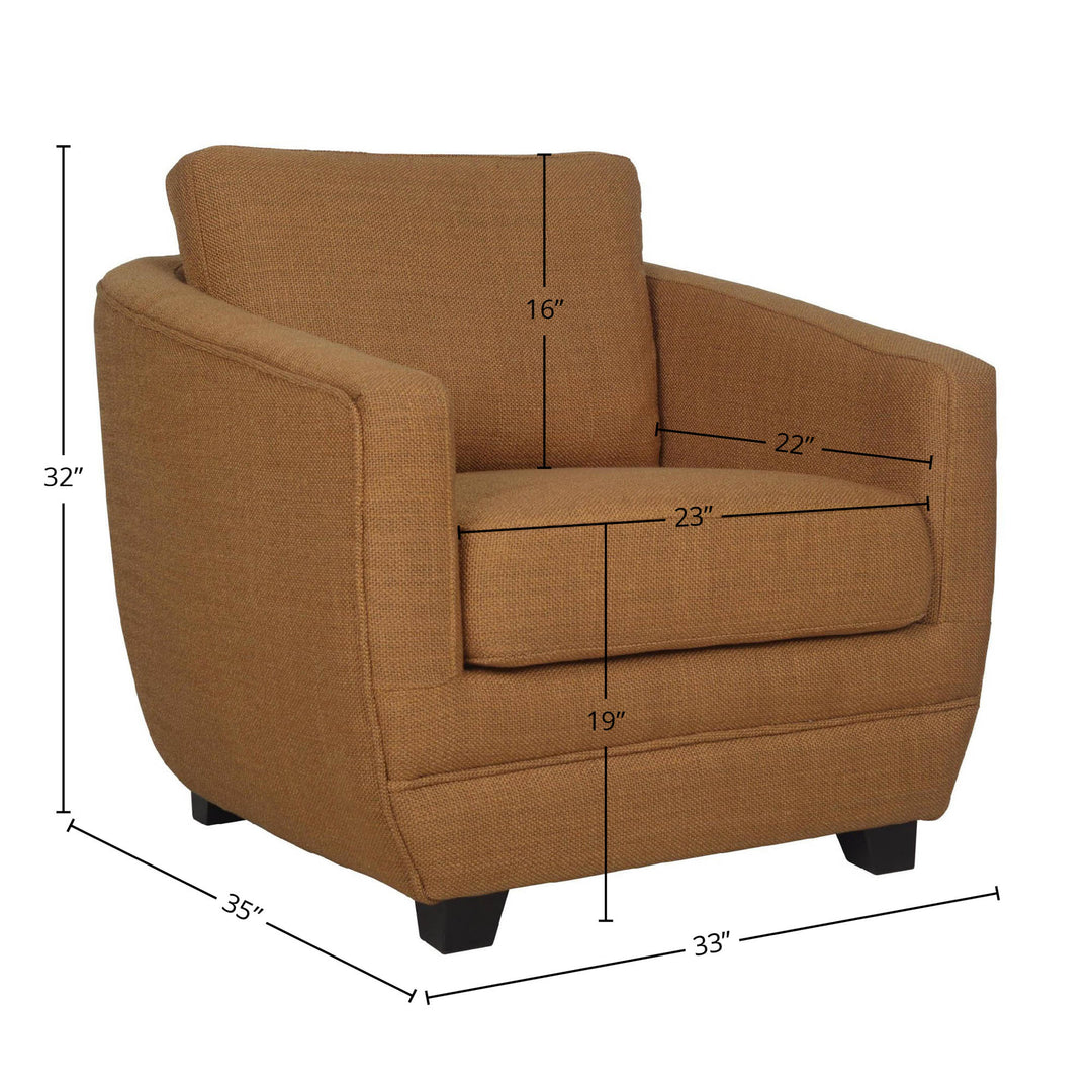 Baltimo Club Chair - Gold (VT)
