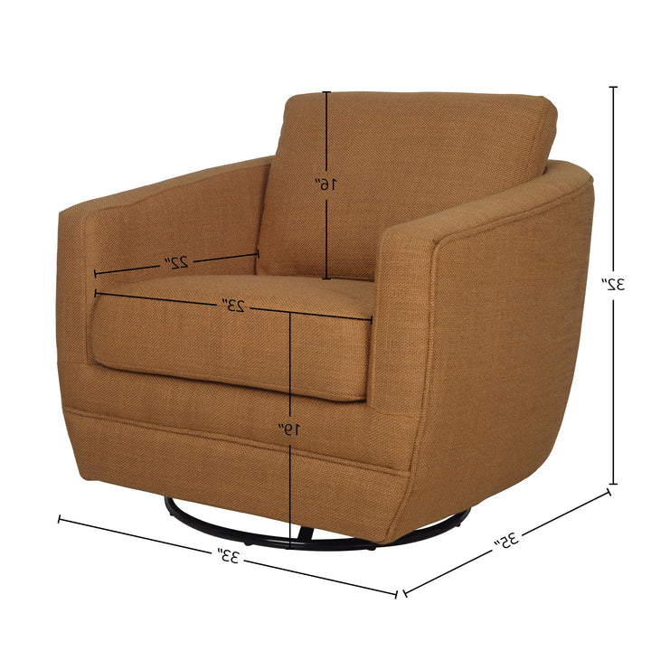 Baltimo Swivel Glider - Gold