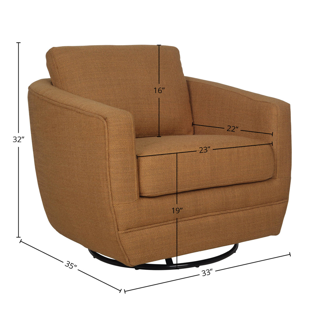 Baltimo Swivel Glider - Gold (VT)