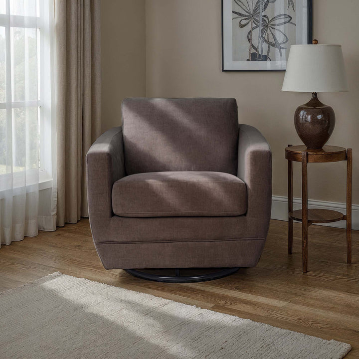 Baltimo Swivel Glider - Pecan Brown