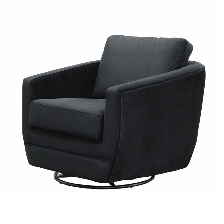 Baltimo Swivel Glider - Velvet Black