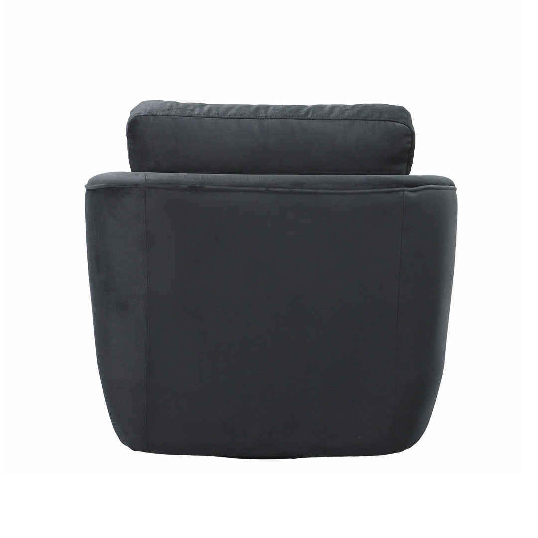 Baltimo Swivel Glider - Velvet Black