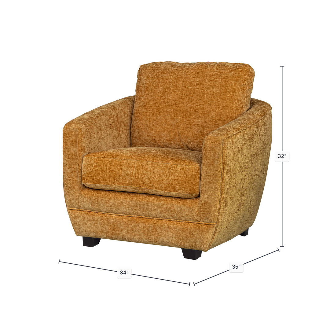 Baltimo Club Chair - Turmeric Spice (Limited Edition) (VT)