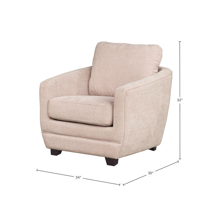 Baltimo Club Chair - Pale Rose (VT)