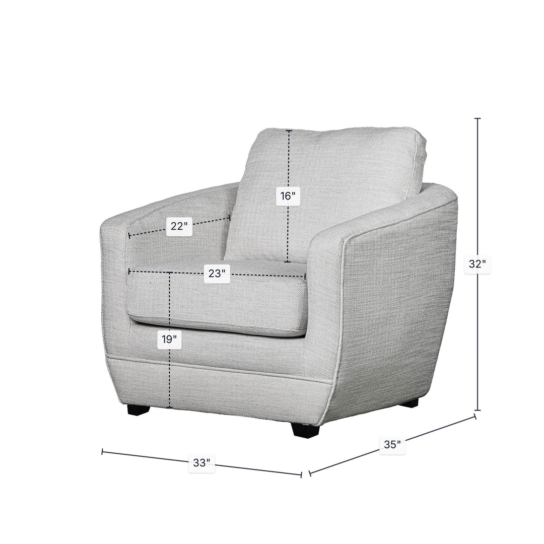 Baltimo Club Chair - Woven Alabaster (VT)