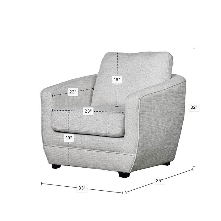 Baltimo Club Chair - Woven Alabaster (VT)
