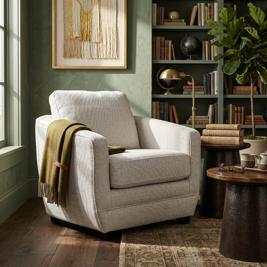 Baltimo Club Chair - Woven Alabaster (VT)