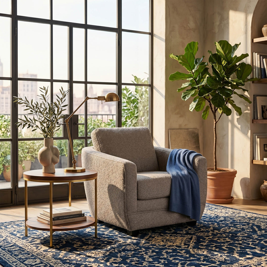 Baltimo Club Chair - Boucle Greige (VT)