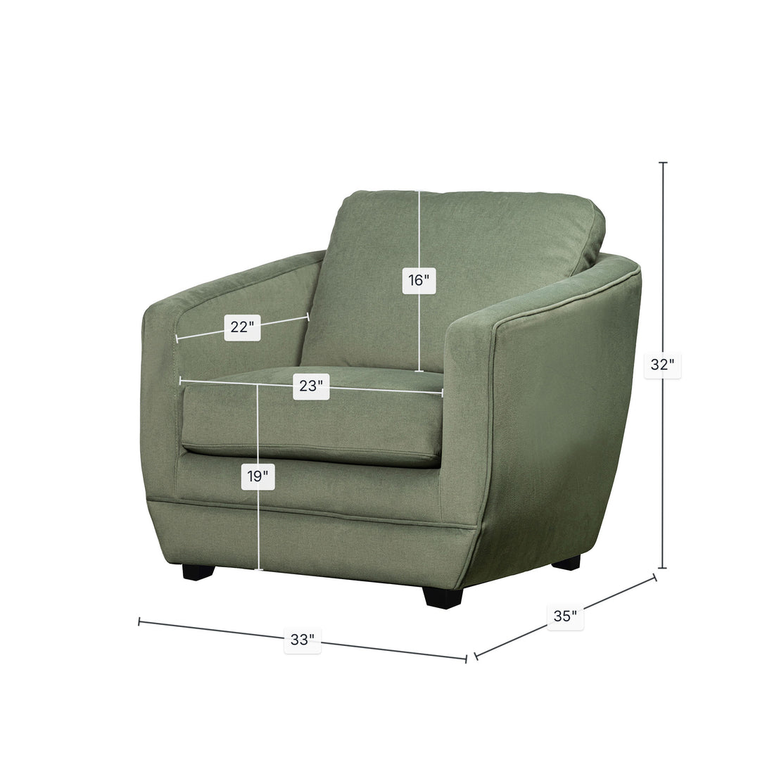 Baltimo Club Chair - Fern Green (VT)
