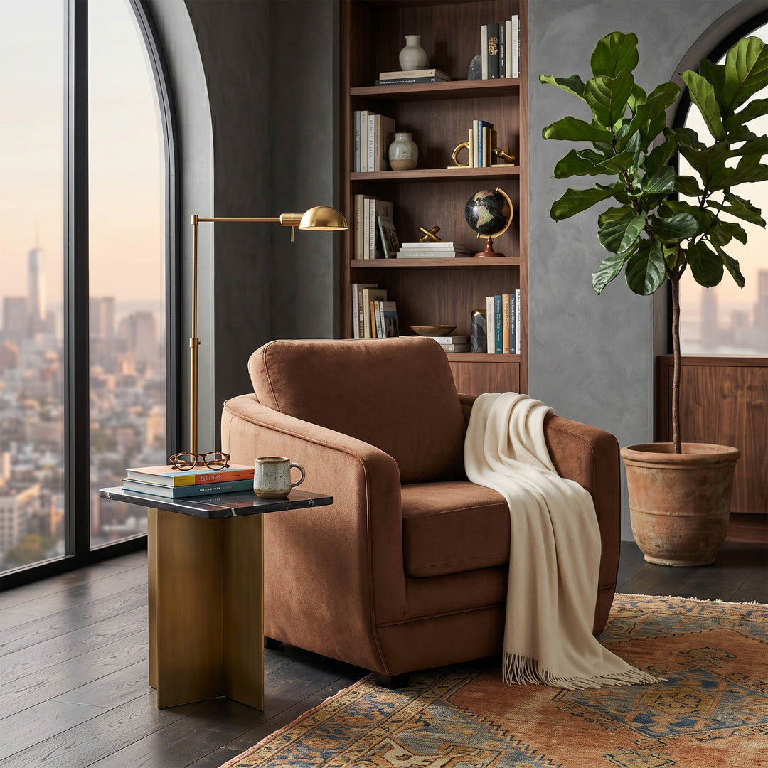 Baltimo Club Chair - Ginger Rust (VT)