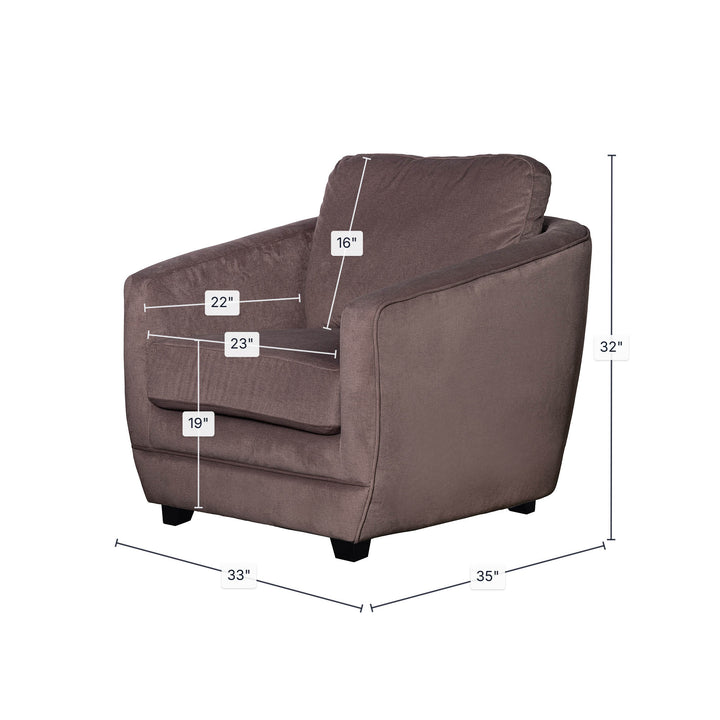 Baltimo Club Chair - Ash Brown (VT)