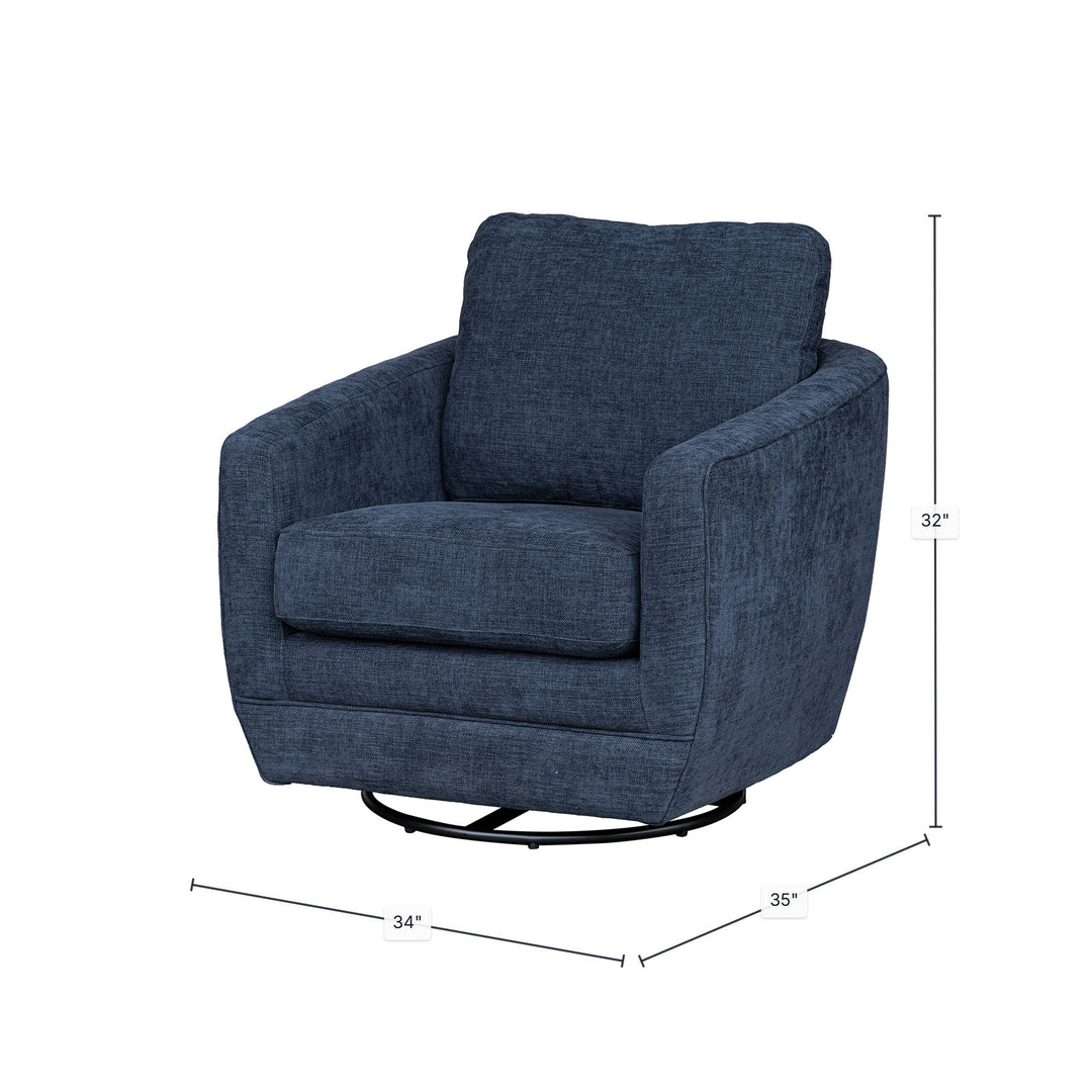 Baltimo Swivel Glider - Midnight Blue (VT)