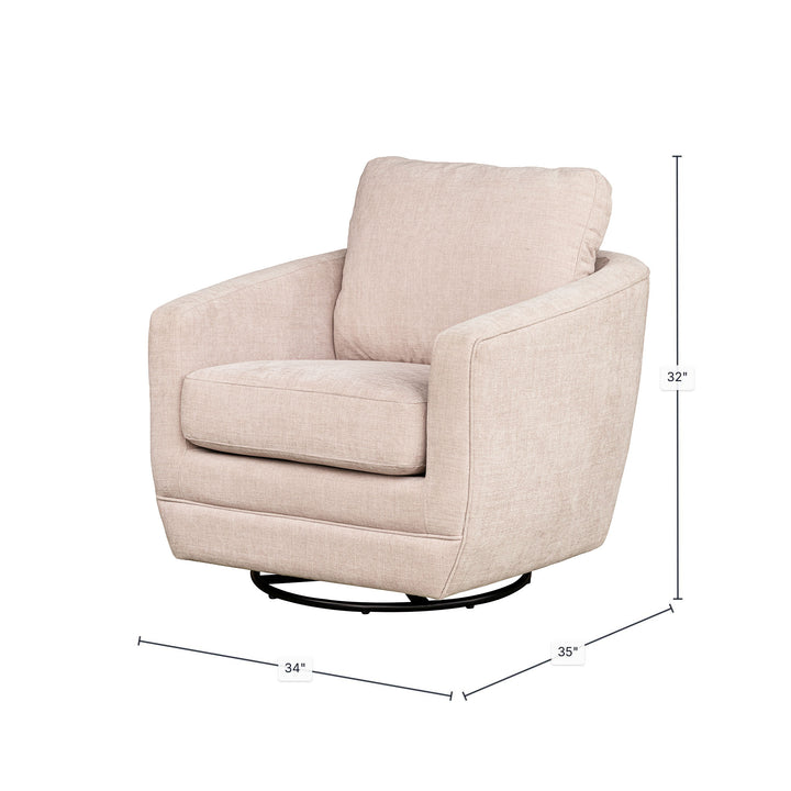 Baltimo Swivel Glider - Pale Rose (VT)
